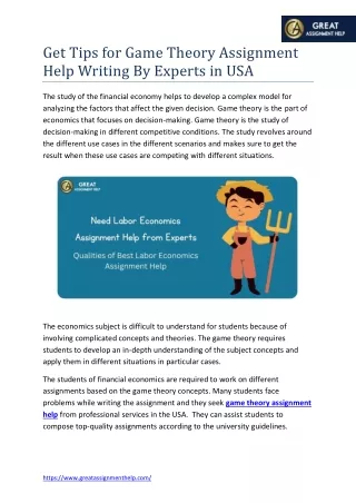 get tips for game theory assignment help writing