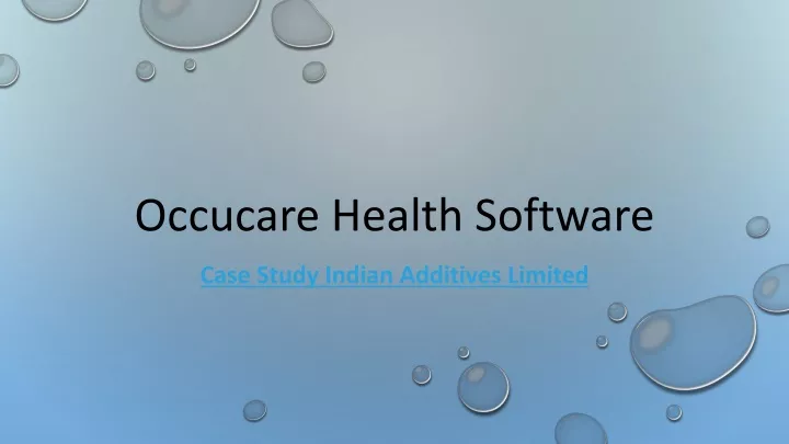 occucare health software