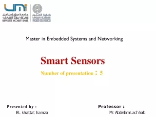smart sensors n umber of presentation 5