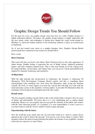 Graphic Design Trends You Should Follow