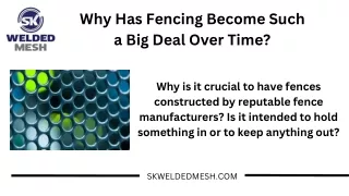 why has fencing become such a big deal over time