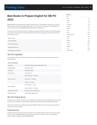 English books for SBI PO 2023 preparation-PW