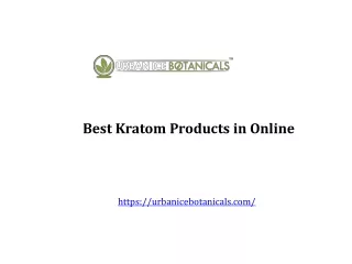 Top and Best Kratom