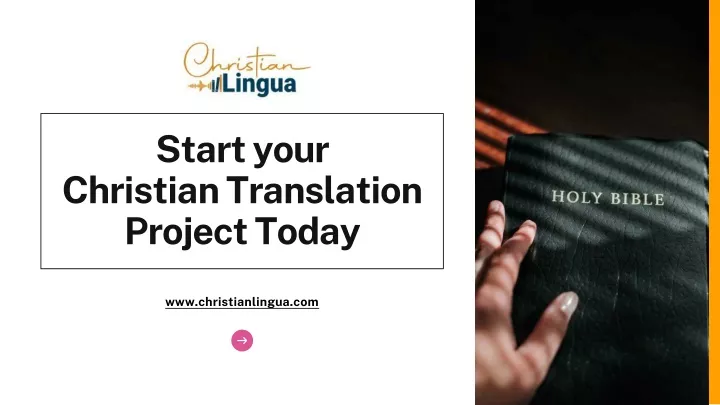 start your christian translation project today