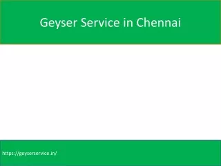 Venus Water Heater Service in Chennai