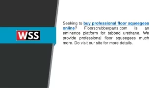 seeking to buy professional floor squeegees