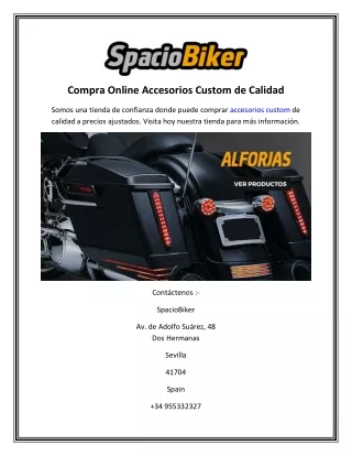 compra online accesorios custom de calidad