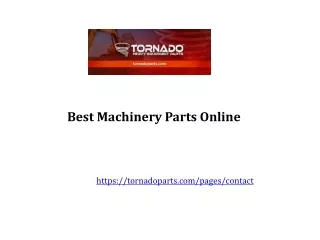 Best Machinery parts online