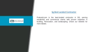 Sg Best Landed Contractor | Pcebuild.com