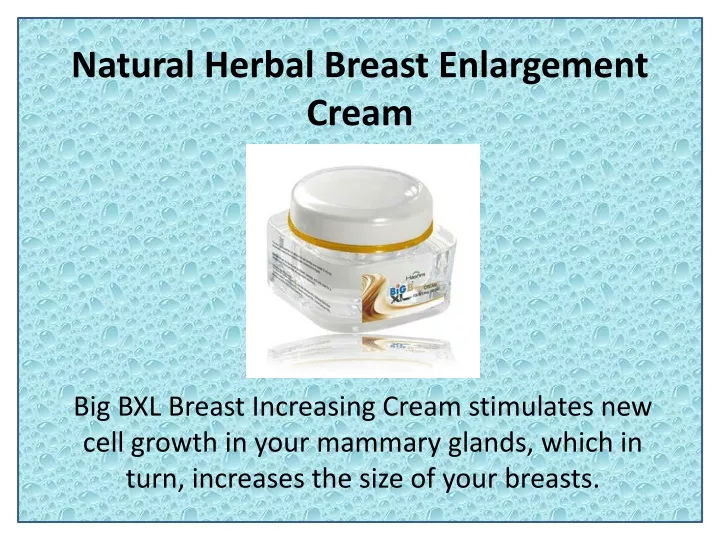 natural herbal breast enlargement cream