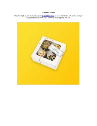 cigarette boxes