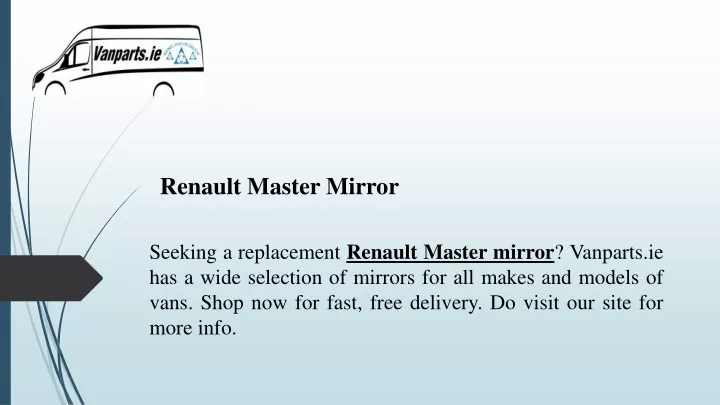 renault master mirror
