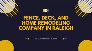 YOUR RELIABLE WOOD FENCE COMPANY IN RALEIGH, NC