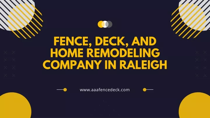 fence deck and home remodeling company in raleigh