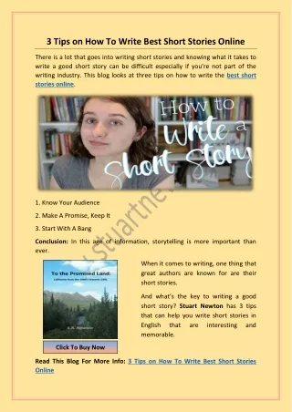 3 Tips on How To Write Best Short Stories Online
