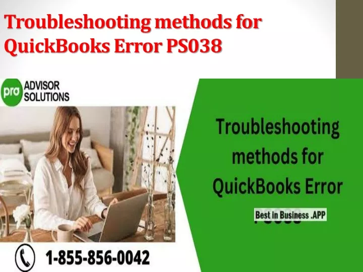 troubleshooting methods for quickbooks error ps038