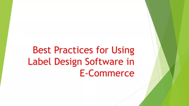 best practices for using label design software in e commerce
