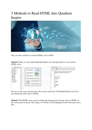 3 Methods to Read HTML Into Quadient Inspire