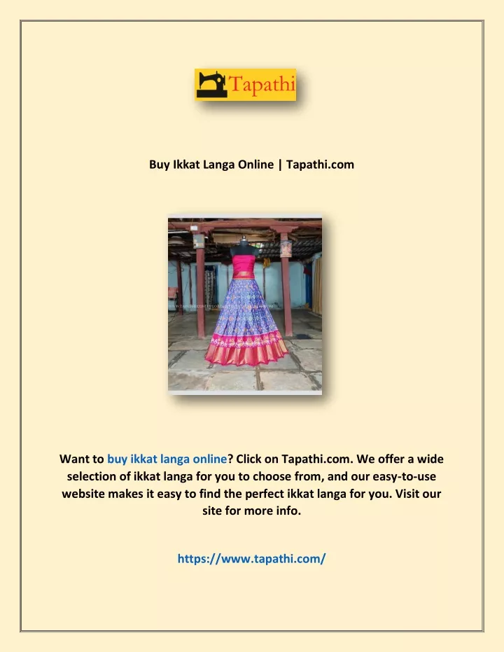 buy ikkat langa online tapathi com