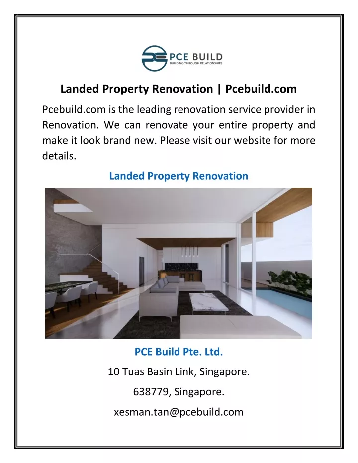landed property renovation pcebuild com