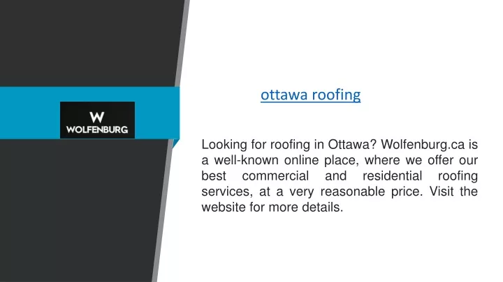 ottawa roofing