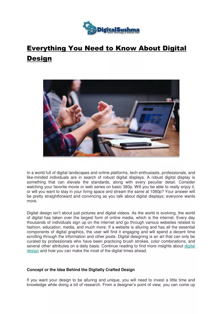 everything you need to know about digital design