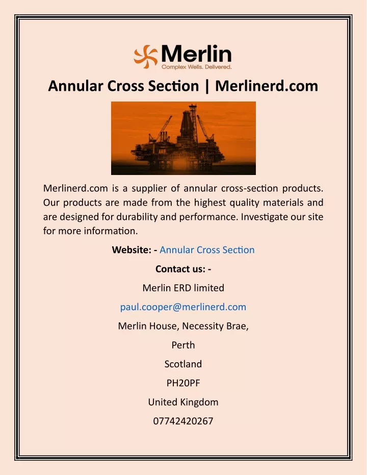 annular cross section merlinerd com