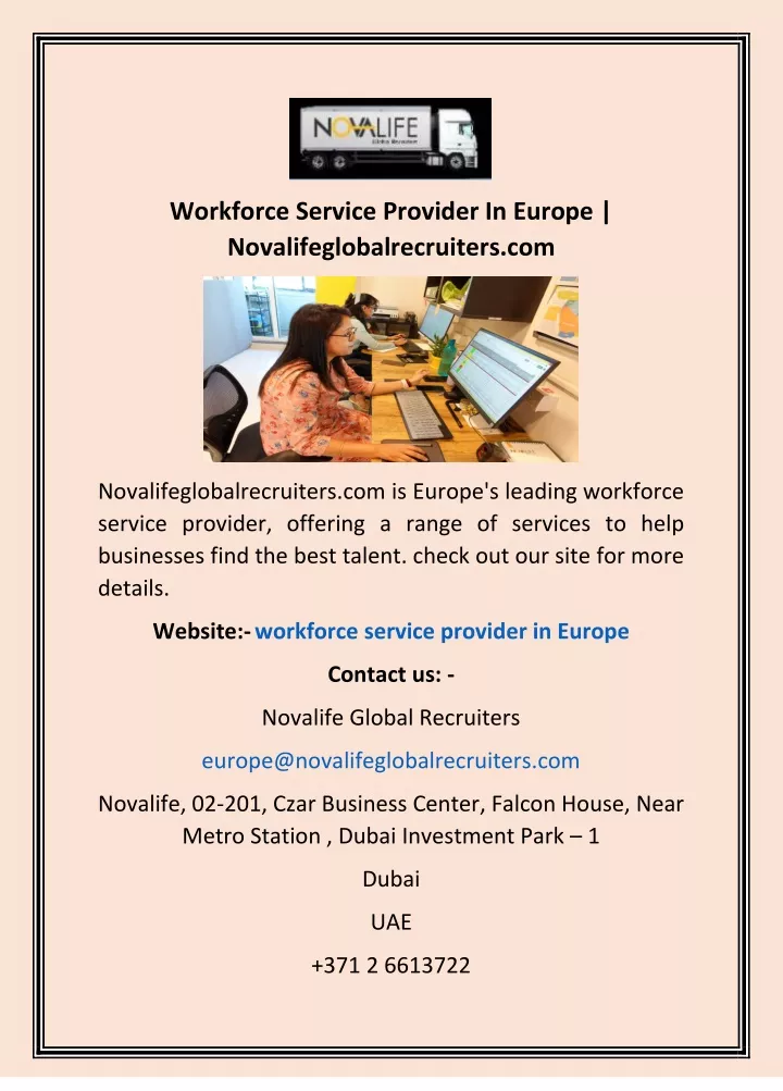 workforce service provider in europe