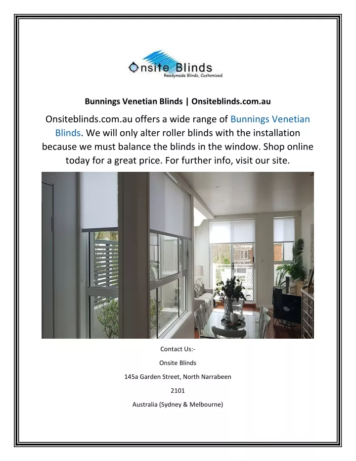 bunnings venetian blinds onsiteblinds com au