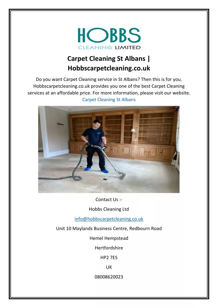 carpet cleaning st albans hobbscarpetcleaning