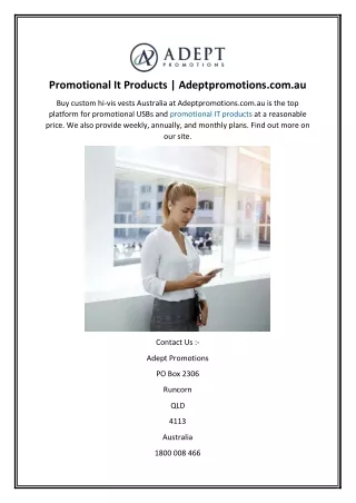 promotional it products adeptpromotions com au