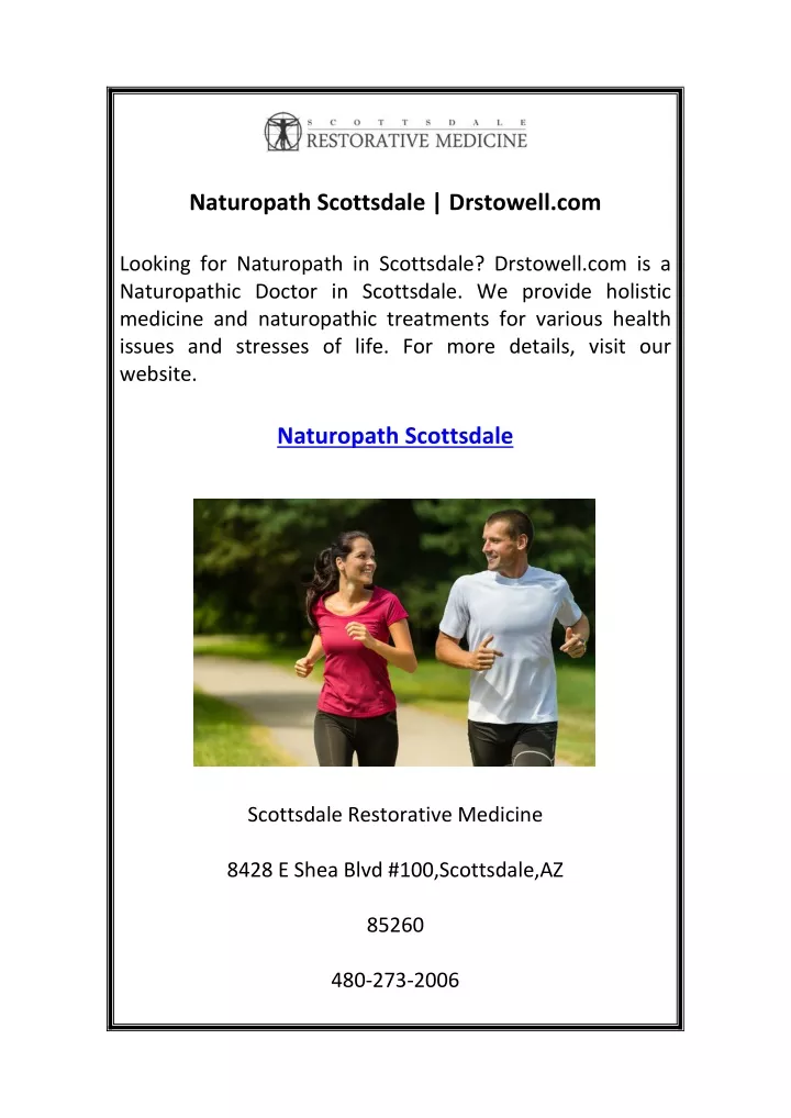 naturopath scottsdale drstowell com