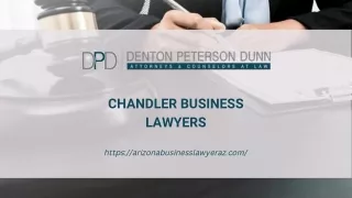 Chandler Business Lawyers | Denton Peterson