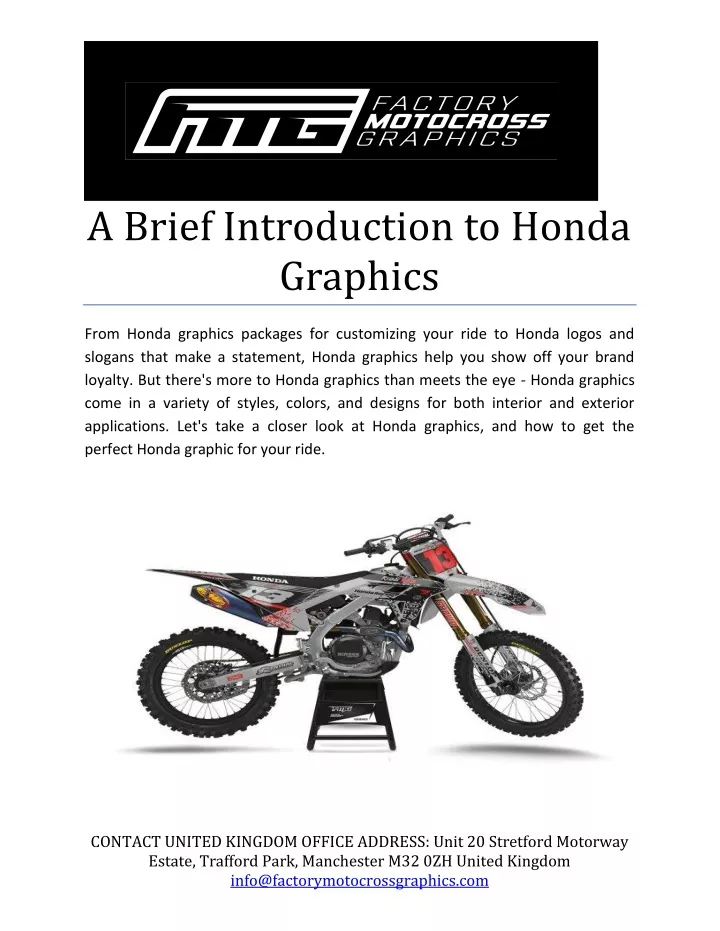 a brief introduction to honda graphics