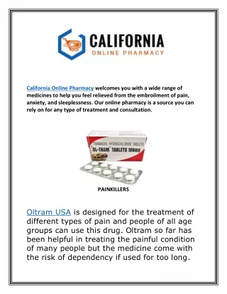 Buy Oltram Loose Pills USA | California online pharmacy