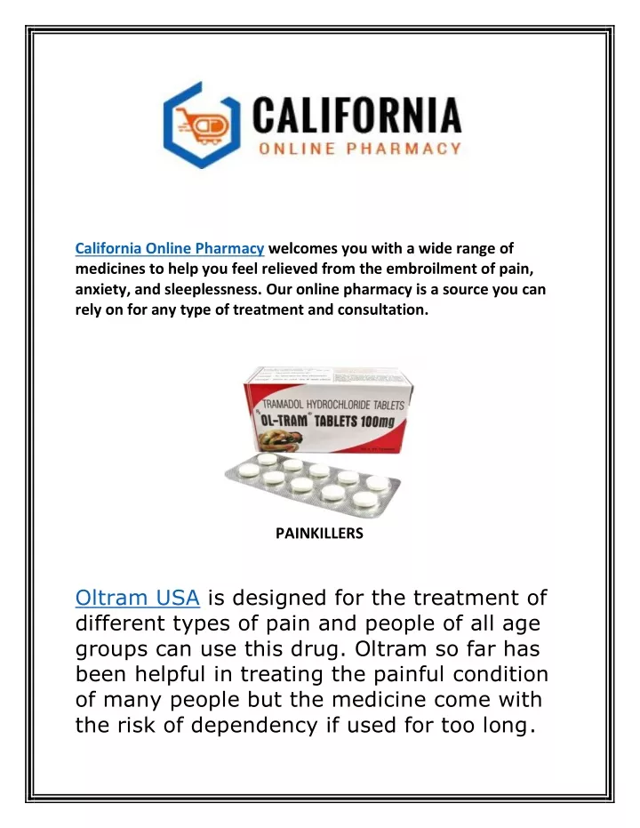 california online pharmacy welcomes you with