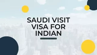 Saudi visit visa for Indian