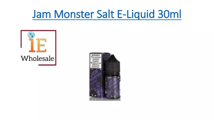 jam monster salt e liquid 30ml