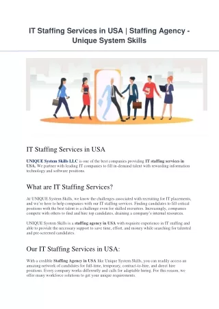 it staffing services in usa staffing agency