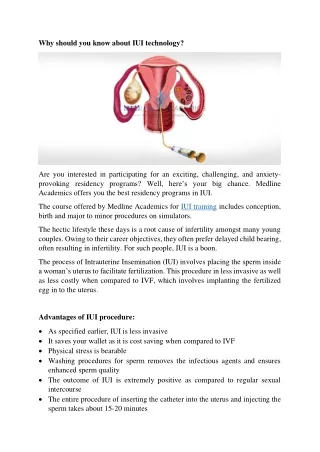 why should you know about iui technology