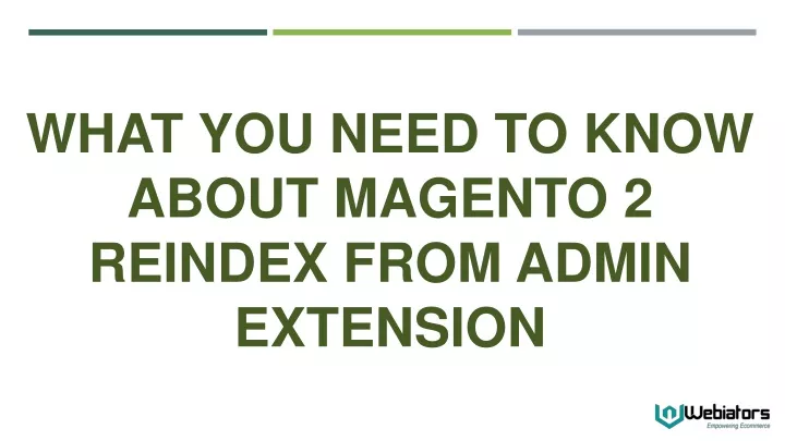 what you need to know about magento 2 reindex from admin extension