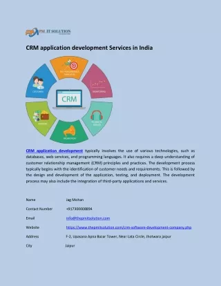 crm application development services in india