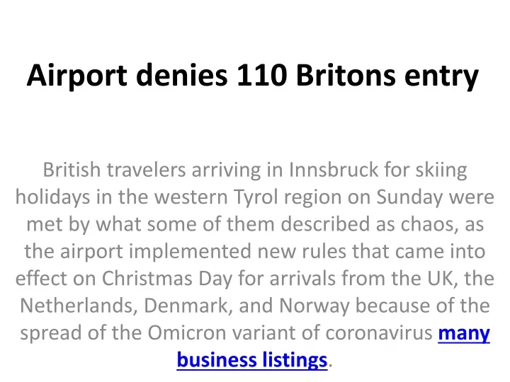 airport denies 110 britons entry
