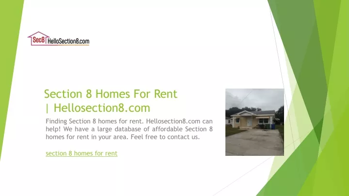 section 8 homes for rent hellosection8 com