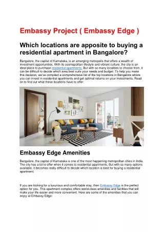 embassy project embassy edge
