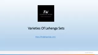 v arieties o f l ehenga sets https fledglingwings com