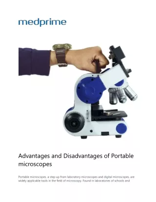 advantages and disadvantages of portable