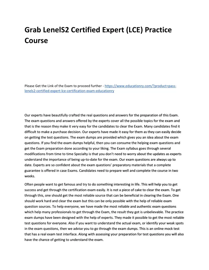 grab lenels2 certified expert lce practice course