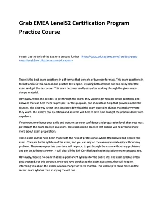 grab emea lenels2 certification program practice