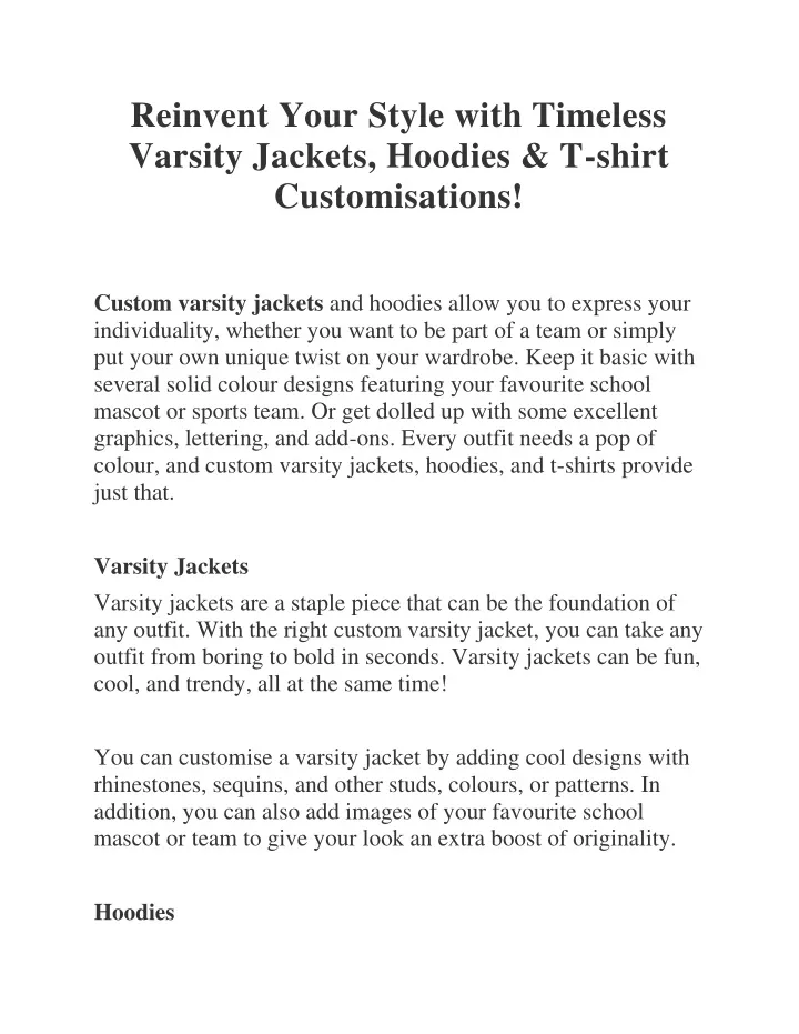 reinvent your style with timeless varsity jackets